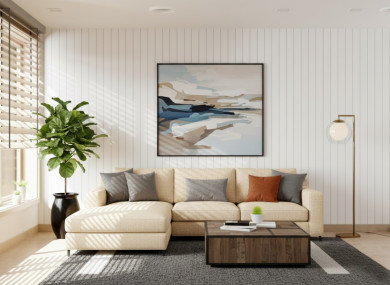 На сколько опускается натяжной потолок при монтаже