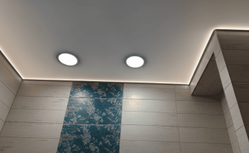 Установка светильников